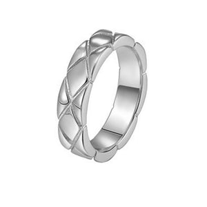 FJ0371 925 Sterling Silver Thick Veins Rings