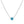 FX0660 925 Sterling Silver Turquoise Flower Necklace