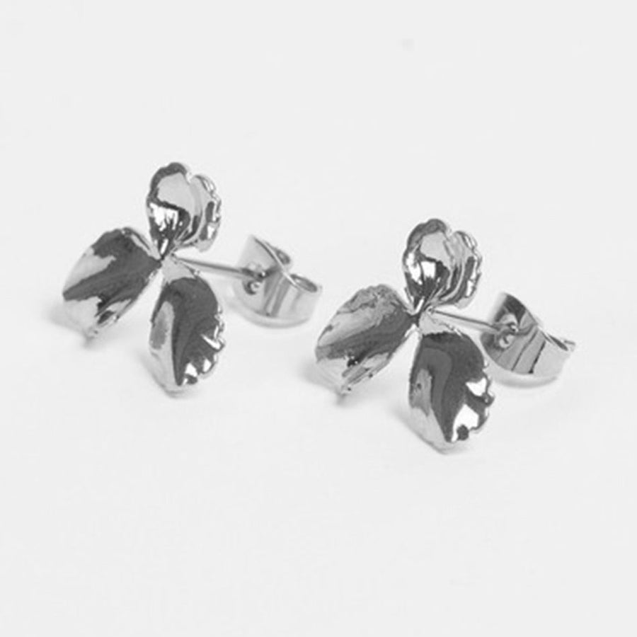 FE0366 925 Sterling Silver Flower Stud Earrings