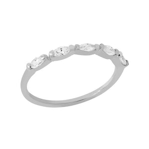 FJ0759 925 Sterling Silver Cubic Zirconia Ring