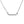 FX0641 925 Sterling Silver Bar Cubic Zirconia Necklace