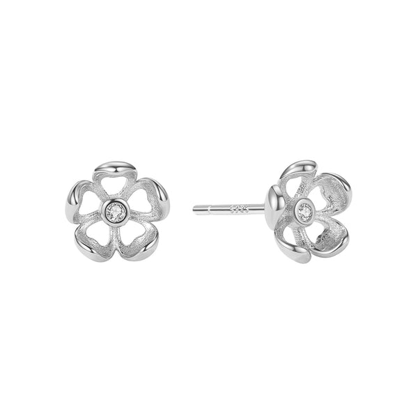 FE1885 925 Sterling Silver Tudor Rose Women Stud Earring
