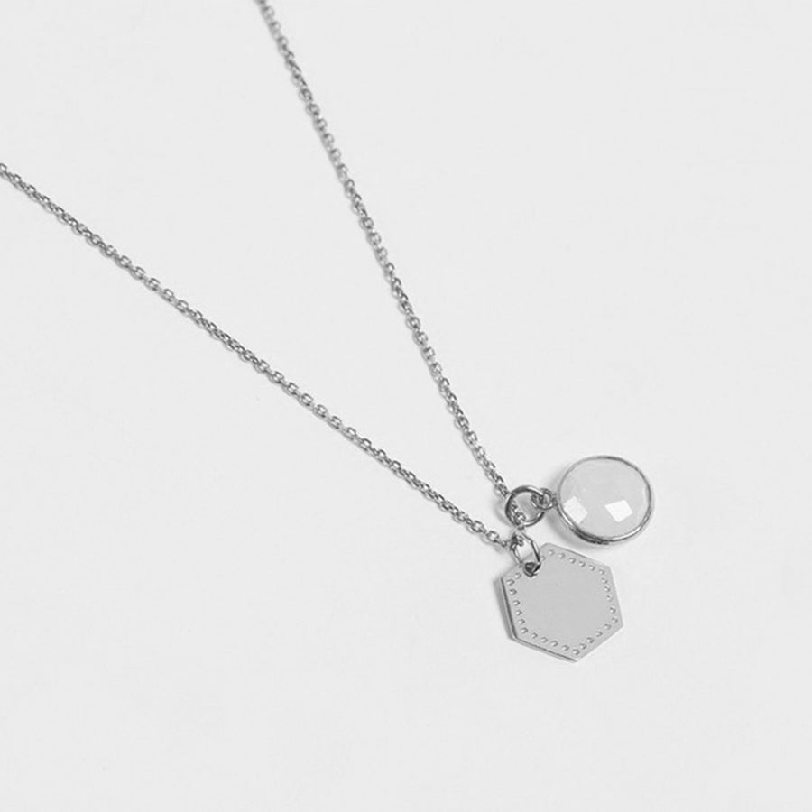 FX0156 White Onyx Necklace