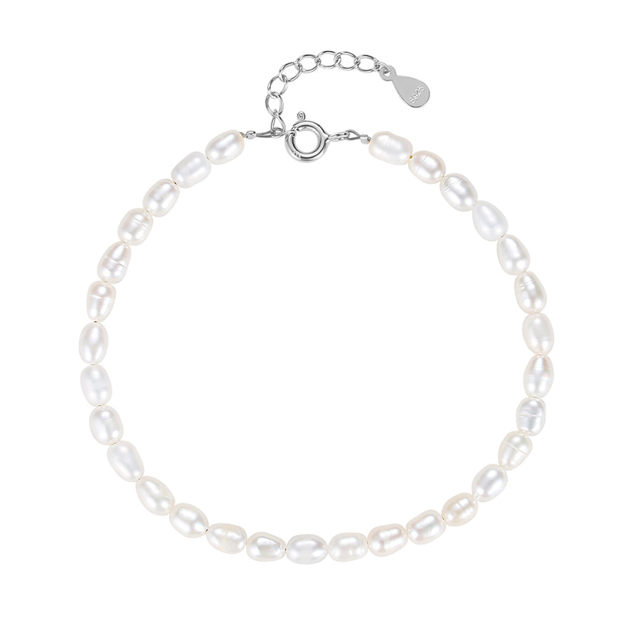 FS0252 925 Sterling Silver Freshwater Pearl Bracelets