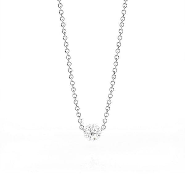 FX0441 925 Sterling Silver Fashion Zircon Choker Necklace