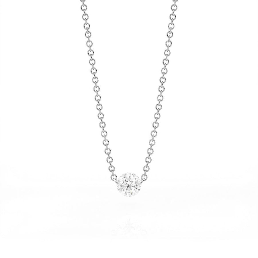 FX0441 925 Sterling Silver Fashion Zircon Choker Necklace