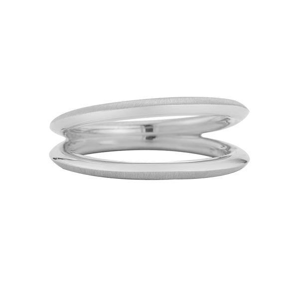 FJ0562 925 Sterling Silver Open Knife Ring