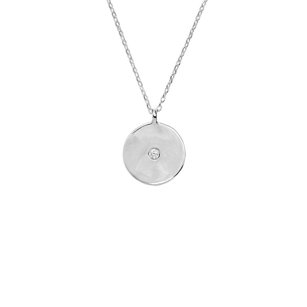 FX0427 925 Sterling Silver Collar Zircon Necklace