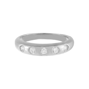 FJ0508 925 Sterling Silver Shining Zircon Ring