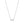 FX0773 925 Sterling Silver Baguette CZ Bar Pendant Necklace