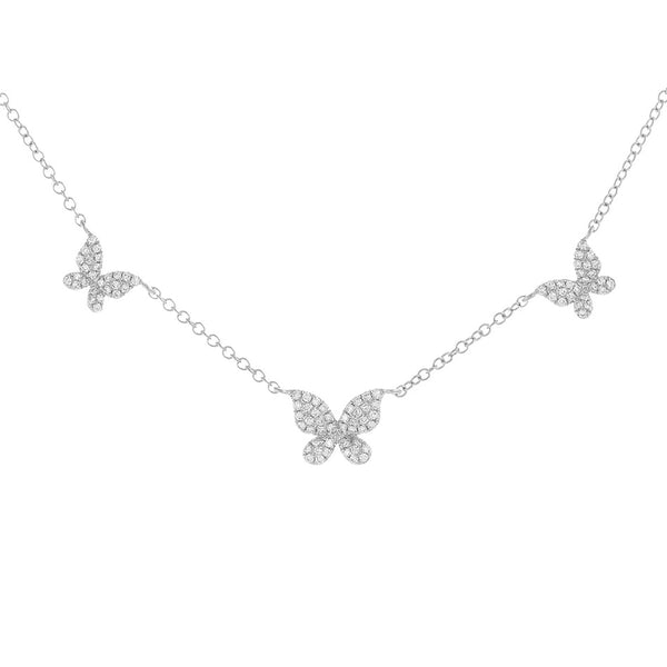 FX0245 925 Sterling Silver Mini Butterfly Necklace