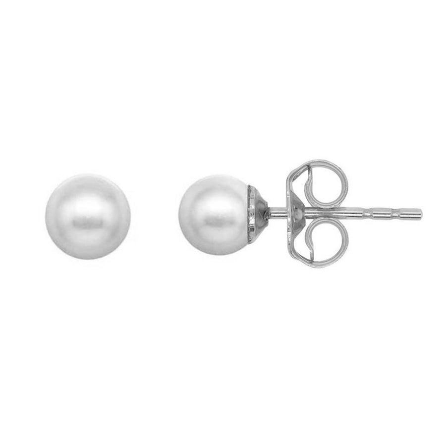 FE0966 925 Sterling Silver Pearl Stud Earrings