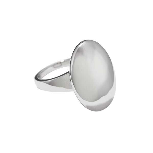 FJ0505 925 Sterling Silver Big Floating Signet Ring