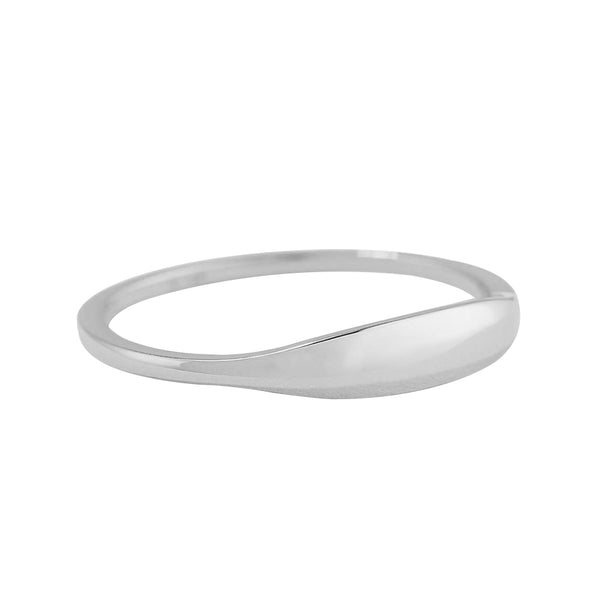 FJ0452 925 Sterling Silver Slim Signet Ring