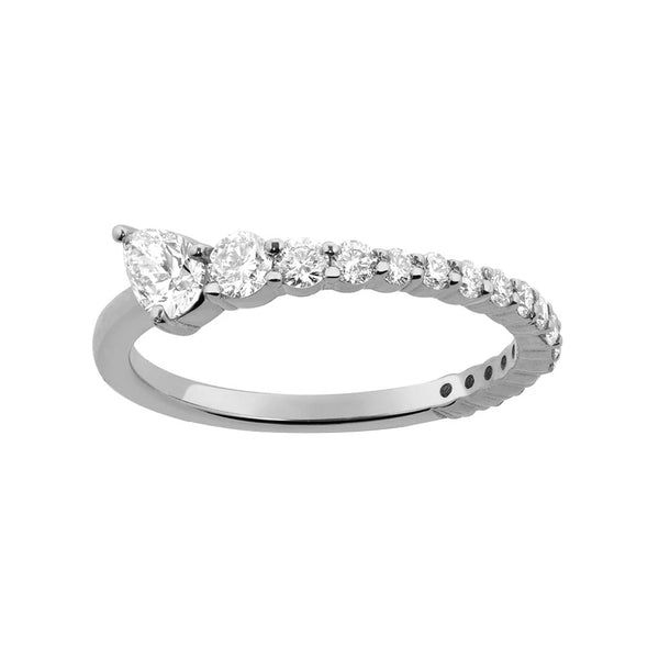 FJ0714 925 Sterling Silver CZ Size Ring