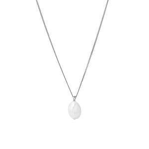 FX0506 925 Sterling Silver Pearl Pendant Necklace