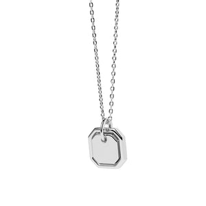 FX0879 925 Sterling Silver Octet Geometry Women Pendant Necklace