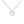 FX0408 925 Sterling Silver Zircon Heart Pendant Necklace