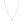FX0774 925 Sterling Silver Simple Zirconia Pendant Necklace