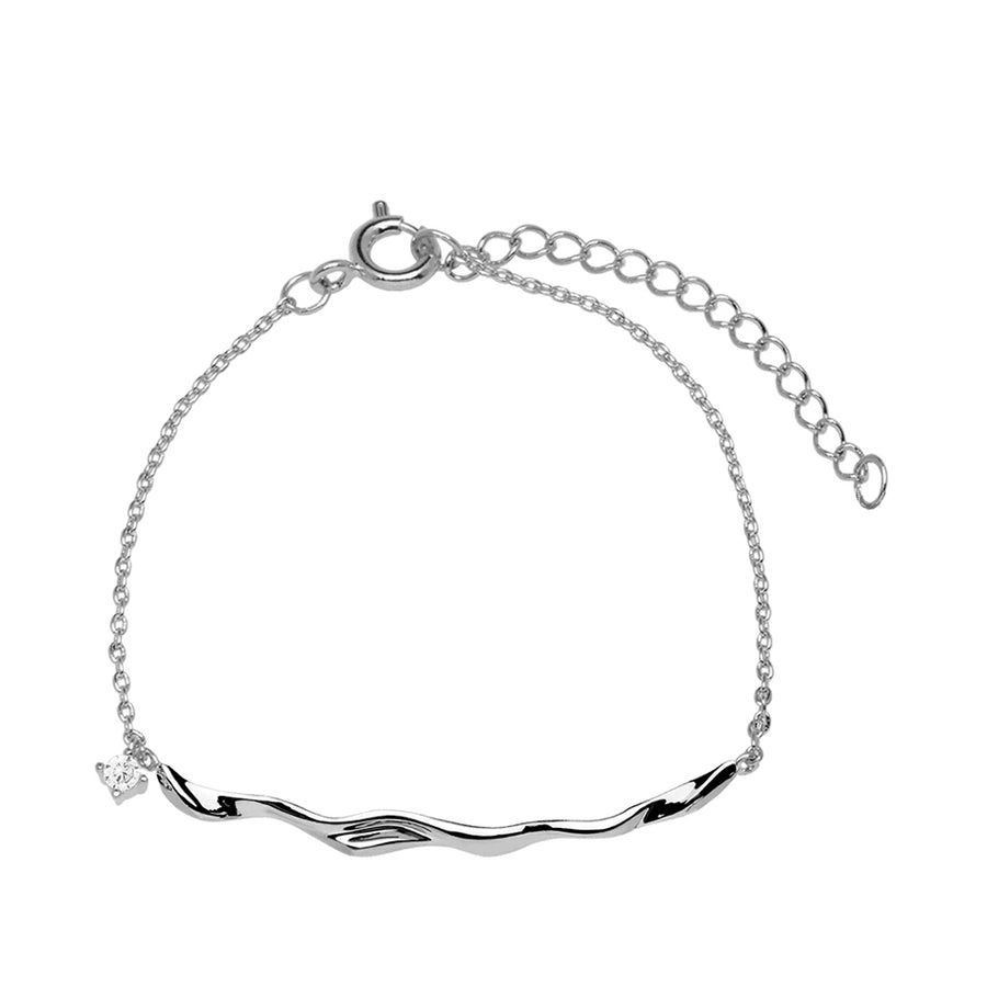 FS0096 925 Sterling Silver Fashion Zircon Bracelet