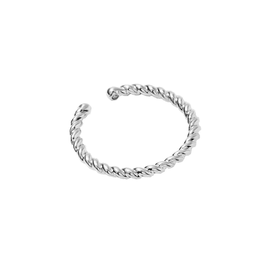 FJ0318 925 Sterling Silver Fine Twisted Ring