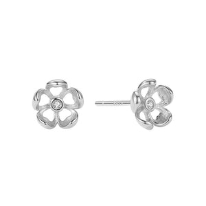 FE1885 925 Sterling Silver Tudor Rose Women Stud Earring