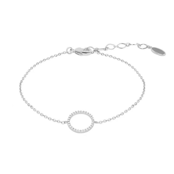 FS0003 925 Sterling Silver Forever Round Bracelet