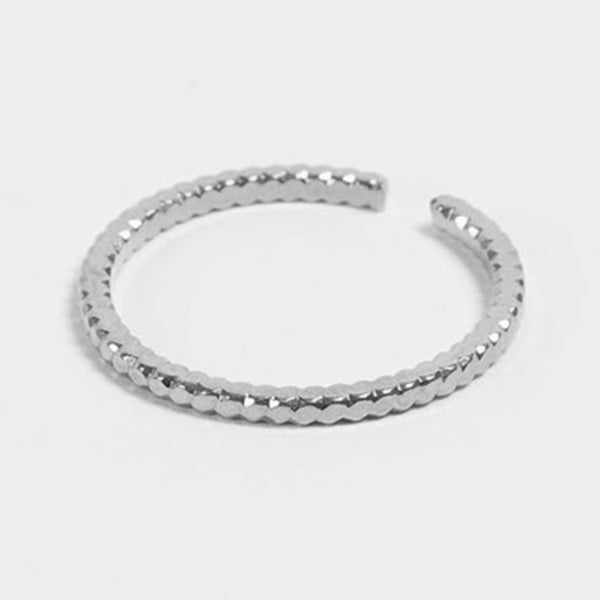 FJ0140 925 Sterling Silver Beaded Ring