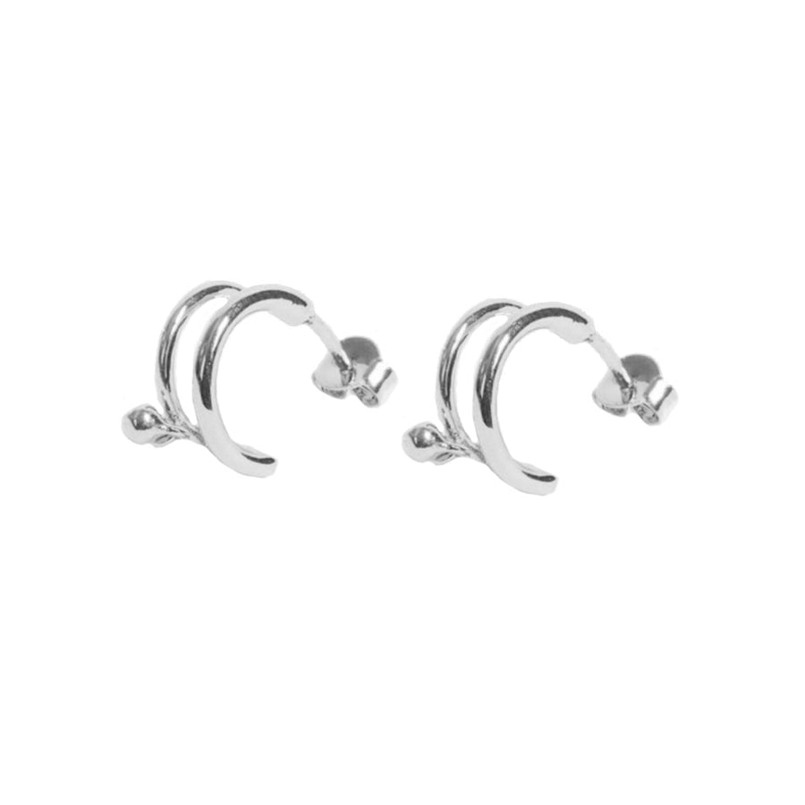 FE1425 925 Sterling Silver Women Hoops Earring