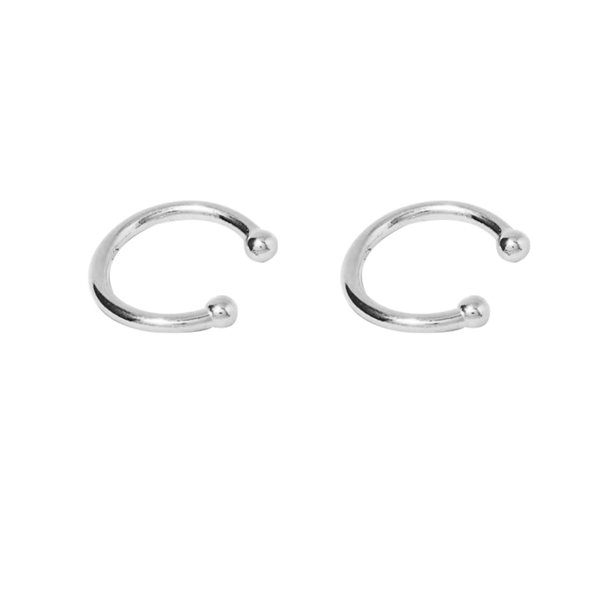 FE0902 925 Sterling Silver Simple Earrings Cuff