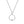 FX0385 925 Sterling Silver Pearl Halo Necklace