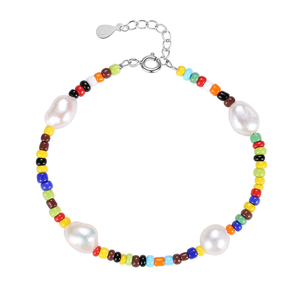 FS0245 925 Sterling Silver Baroque Pearl Bracelets