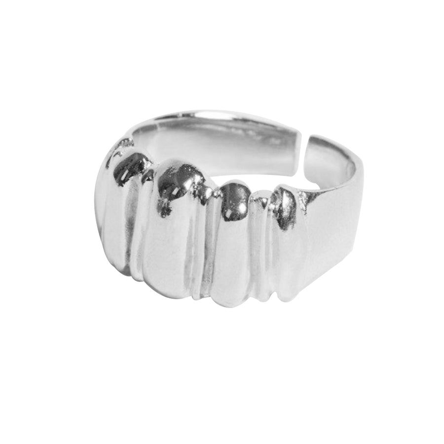 FJ0528 925 Sterling Silver Chunky Open Ring