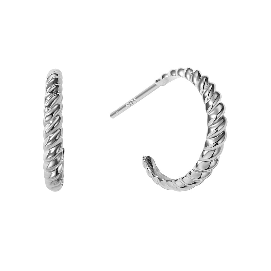 FE1359 925 Sterling Silver  Threaded Earrings