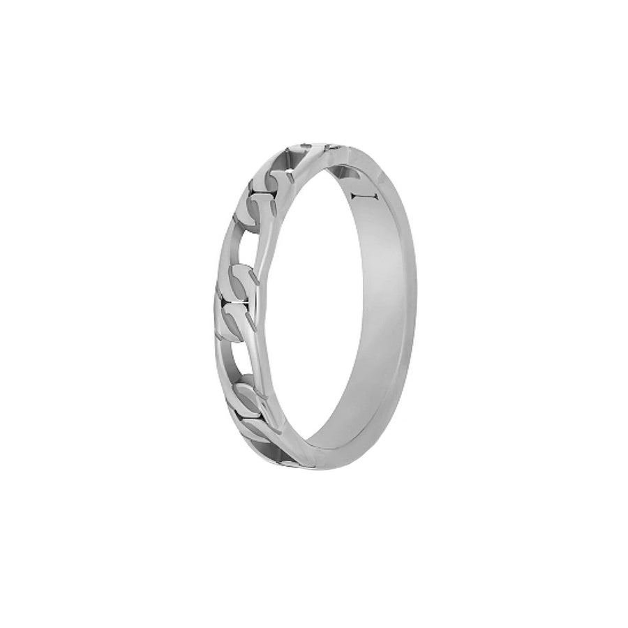 FJ0490 925 Sterling Silver Daily Wear Chain Ring