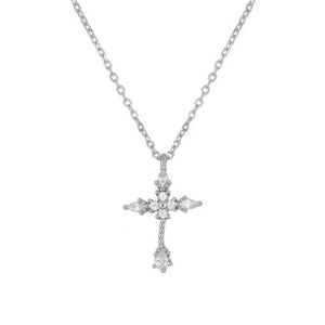 FX0521 925 Sterling Silver Cross Pendant necklace