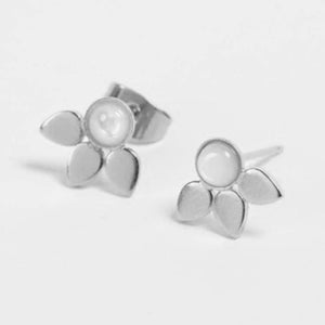 FE0424 925 Sterling Silver Stone Stud Earrings