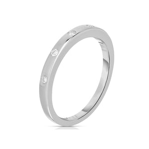 FJ0430 925 Sterling Silver Inlay Zircon Ring