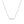 FX0872 925 Sterling Silver Baguette Cubic Zirconia Horizontal NecklaceS