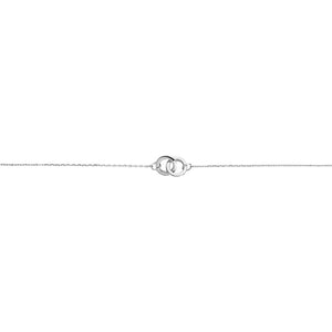 FS0136 925 Sterling Silver Connection Circle Bracelet