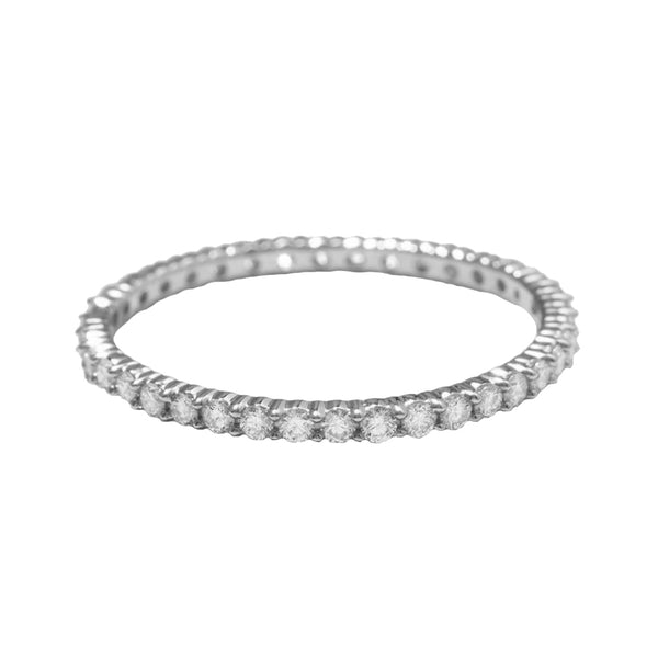 FJ0450 925 Sterling Silver Eternity Band Ring