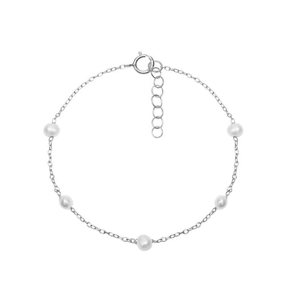 FS0141 925 Sterling Silver Pearl Bracelet