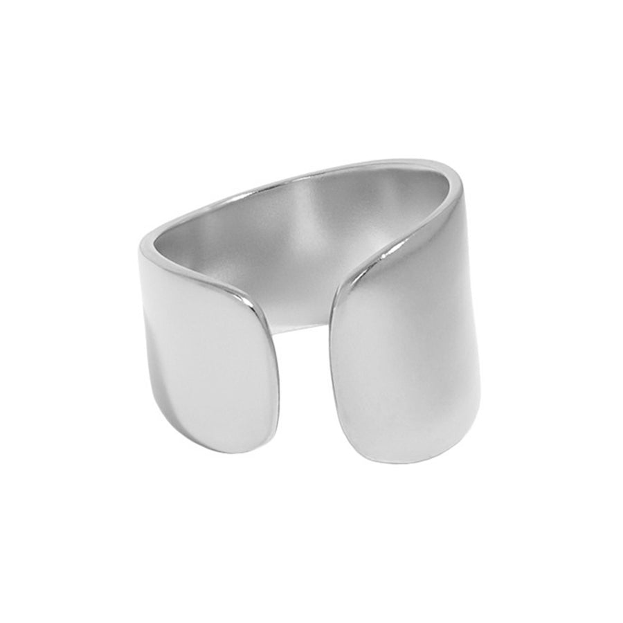 RHJ1084 925 Sterling Silver Wide Irregular Ring