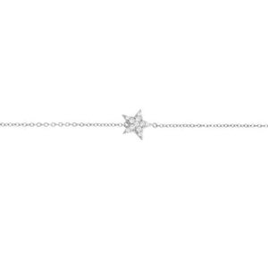 FS0131 925 Sterling Silver Mini Star Bracelet