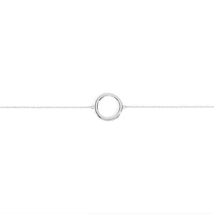 FS0139 925 Sterling Silver Round Circle Bracelet