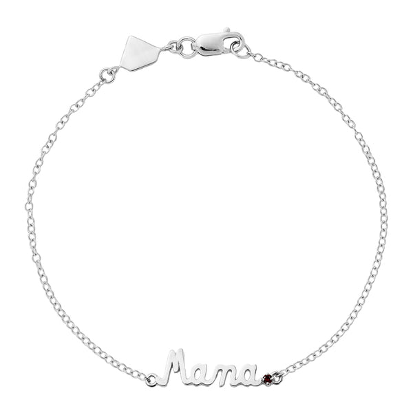 FS0161 925 Sterling Silver Mama Bracelet