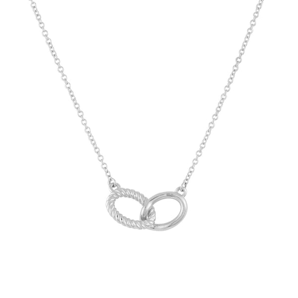 FX0290 925 Sterling Silver Duo Necklace