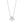 FX0853 925 Sterling Silver Sparkle Cubic Zirconia Women Necklace