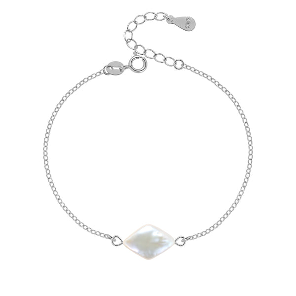 FS0236 925 Sterling Silver Baroque Pearl Bracelets