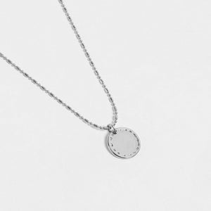 FX0163 925 Sterling Silver Coin Pendant Necklace